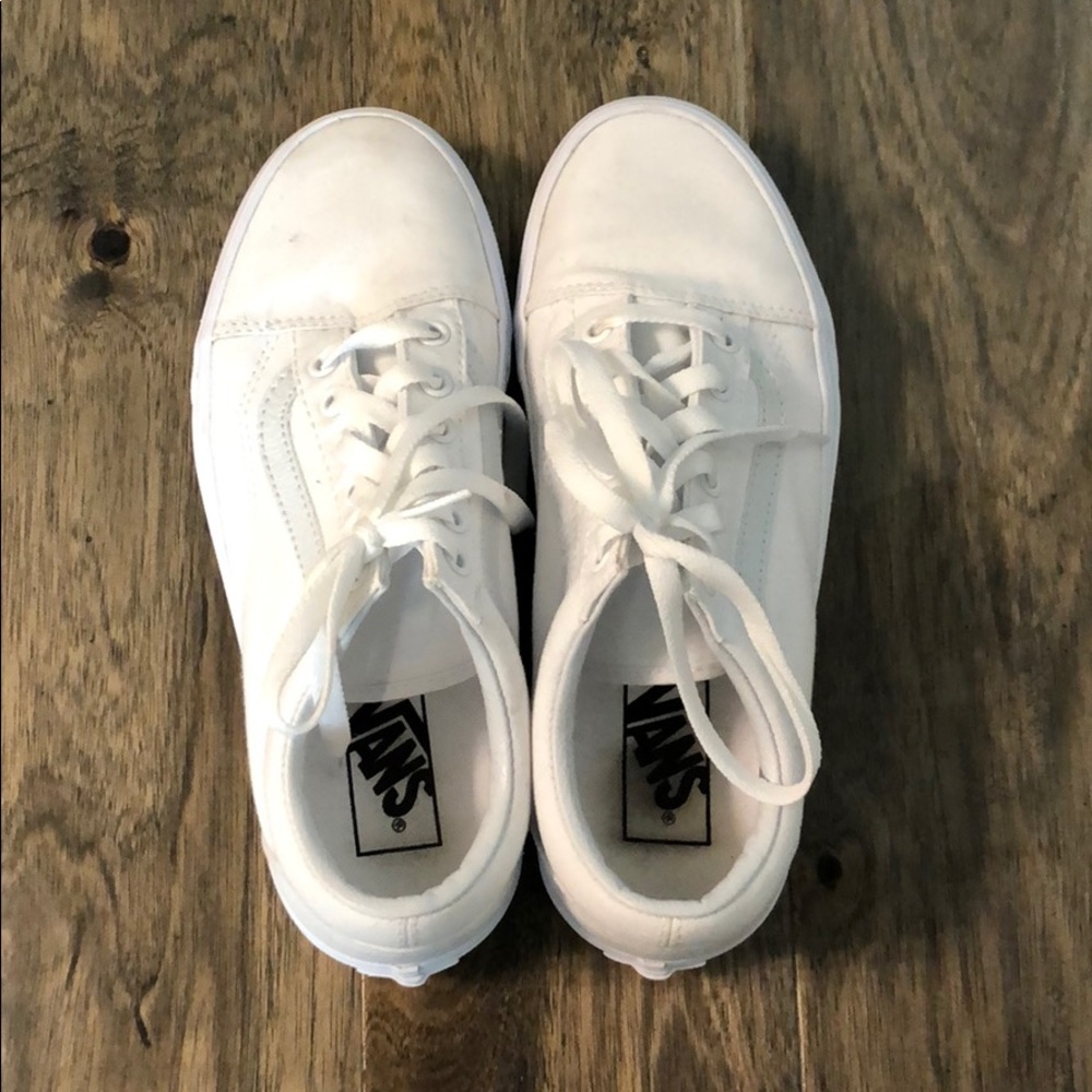Vans old skool white canvas sneaker